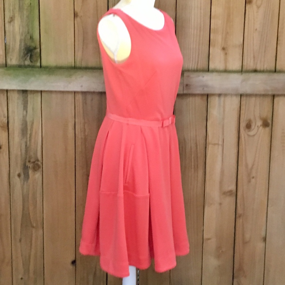 J Taylor Fit & Flare Midi Dress with Pockets NWOT - Picture 5 of 8